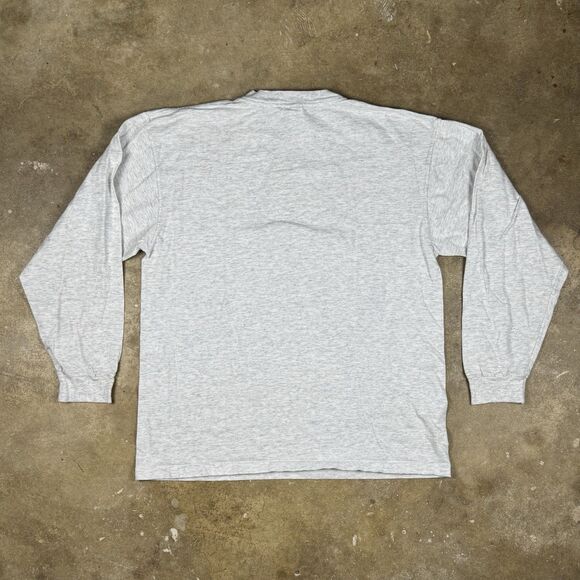 Vintage Buffalo Sabres NHL Shirt Men’s XL Ash Gray Single Stitch 90s Long Sleeve - Picture 2 of 7